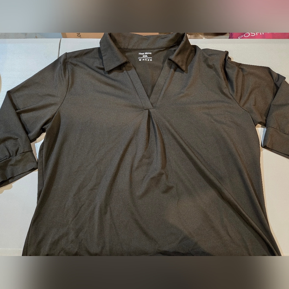 Heat Move Black Polo Shirt 2XL (4c5)